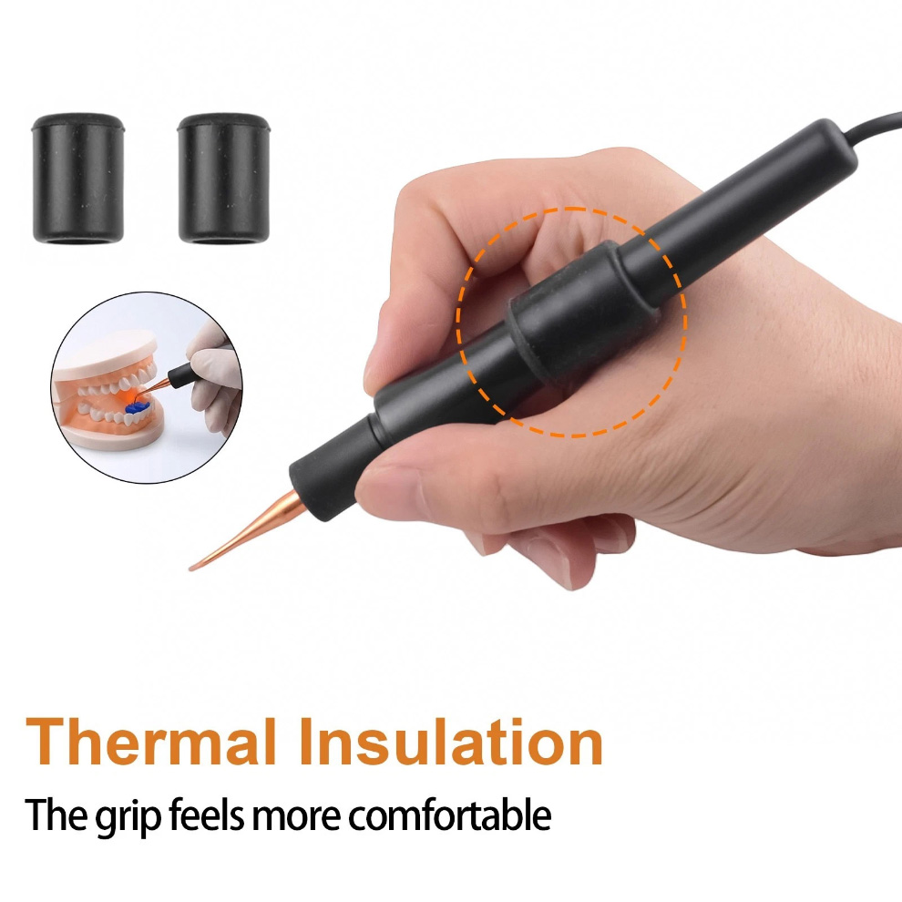 Dental Electric Wax Carver Dual Pen 100-200&deg;C Digital Wax Carving Unit with 6 Tips